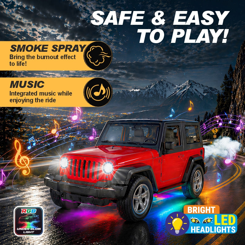 KLOOVY Spray 3D Smoke Car with Smoke Effect 4 x 4 1:20