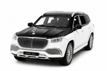 KLOOVY Mercedes Maybach GLS600 1:24 Toy Car Metal Pull Back Diecast Car with Openable Door and Sound Light, Gifts Toys for Kids
