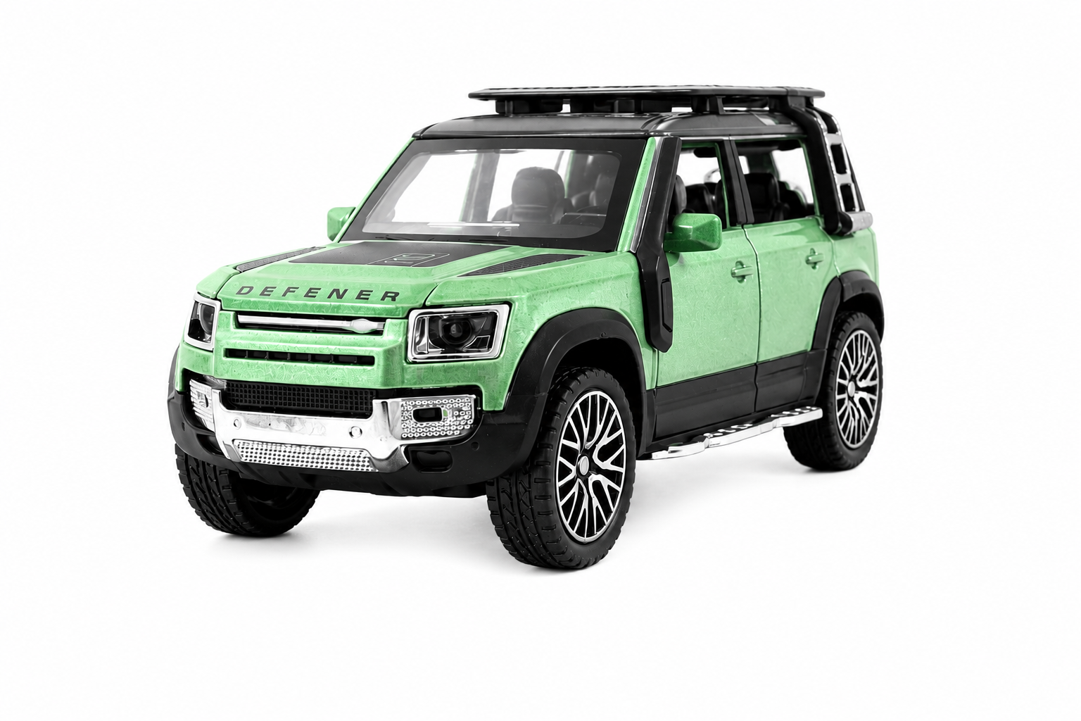 KLOOVY Range Rover Defender 1:32 Scale Model Car Exclusive Alloy Metal Pull Back Die-cast Car Metal Pullback Toy car with Openable Doors & Light Music