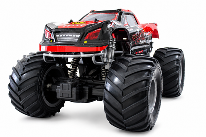KLOOVY 1:8 Scale High-Speed Remote Control Monster Truck for Kids | 2.4GHz RC Off-Road Car | Rechargeable Battery & USB Charger | Big Wheels | Remote Control Toy for Boys & Girls 6+ Years