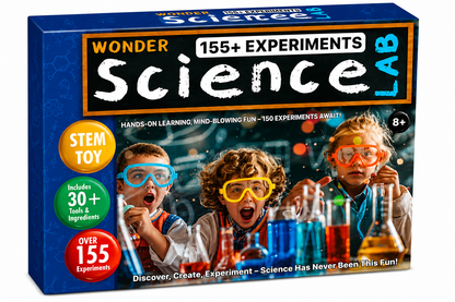 KLOOVY Wonder Science Lab Experiment Kit | 155+ Science Experiments | Age 8+ Years
