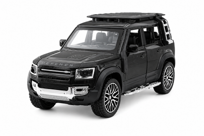 KLOOVY Range Rover Defender 1:32 Scale Model Car Exclusive Alloy Metal Pull Back Die-cast Car Metal Pullback Toy car with Openable Doors & Light Music