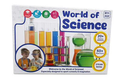 KLOOVY World of Science with 50+ Experiments for Age 8+ Years