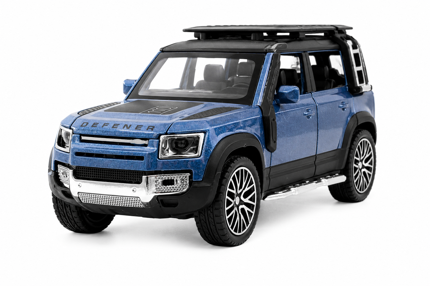 KLOOVY Range Rover Defender 1:32 Scale Model Car Exclusive Alloy Metal Pull Back Die-cast Car Metal Pullback Toy car with Openable Doors & Light Music