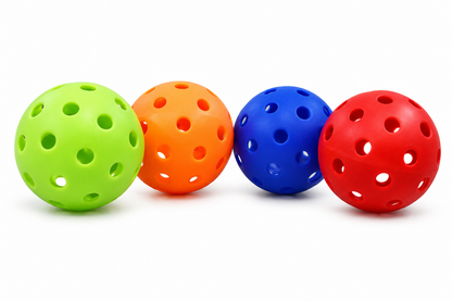 KLOOVY Pickleball Balls Set of 4 | Lightweight Plastic Balls for Indoor & Outdoor Play Oval Ball