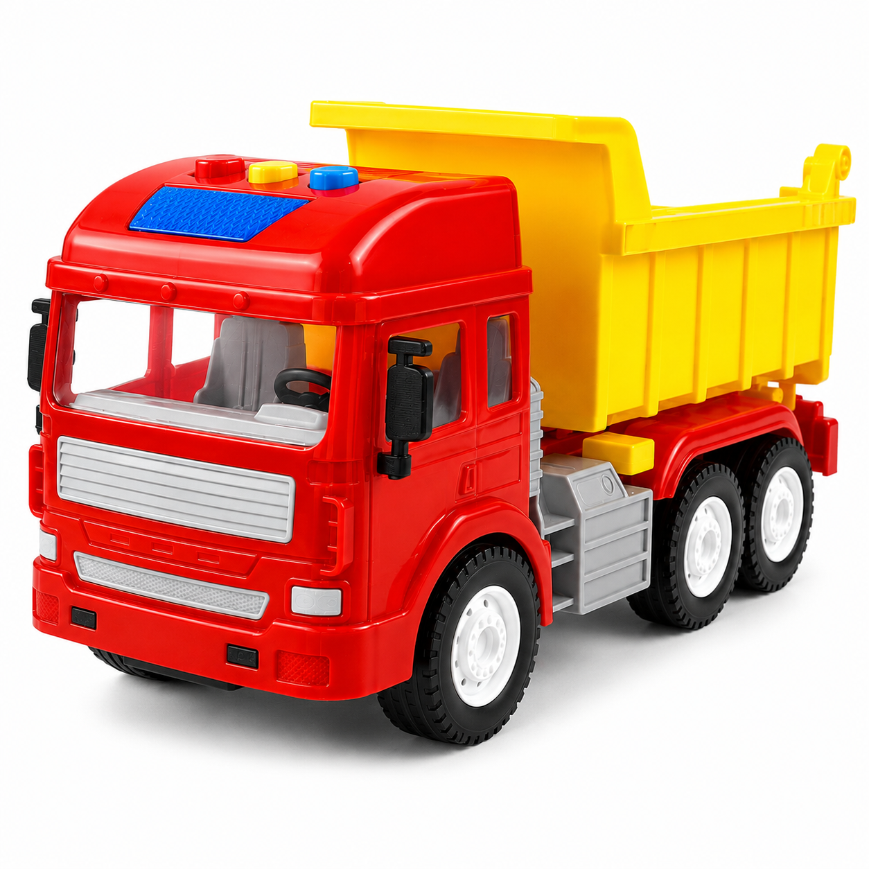 KLOOVY Construction Dumper Truck Toy | Friction Powered Push & Go | 3+ Year
