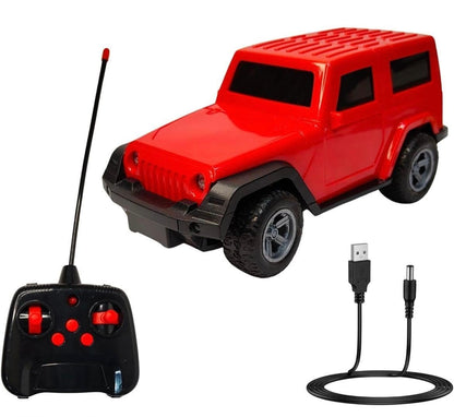 KLOOVY RC Thar Jeep with Mist Spray On/Off, USB Rechargeable, LED Lights & Music