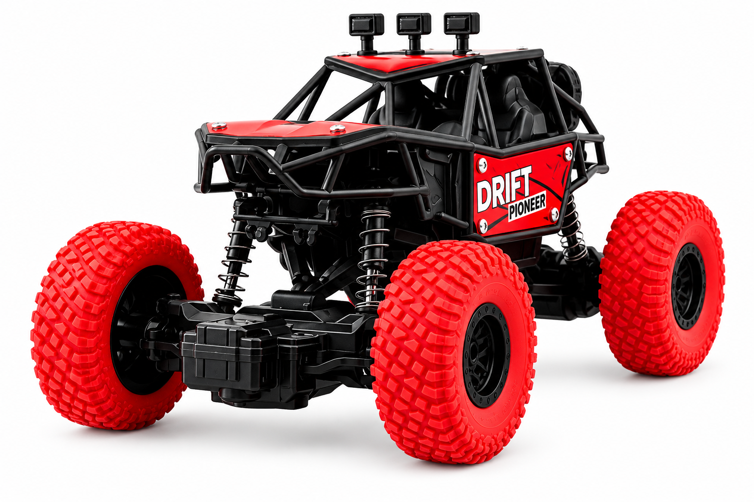 KLOOVY Rechargeable Remote Control Rock Crawler Car for Kids | 4x4 Off-Road RC Monster Truck with Smoke Mist Effect | 45° Climbing | High-Speed Toy Car for Boys & Girls 4+ Years
