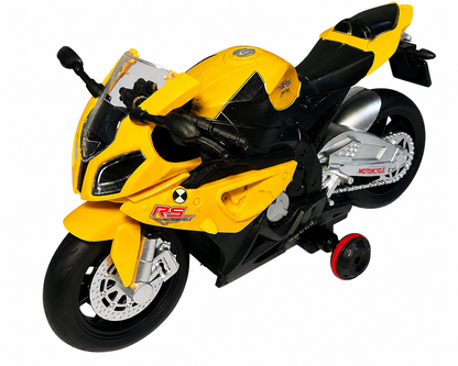 KLOOVY Remote Control Stunt Motorcycle Toy for Kids | 1:20 Scale Rechargeable RC Bike with 360° Rotation, LED Lights & Sound Effects | USB Charging | Racing Bike Toy for Boys & Girls 6+ Years