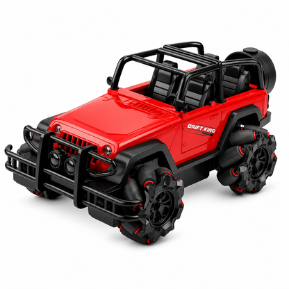 KLOOVY Drift King RC Drift Car for Kids | 2.4GHz Remote Control Sports Car | Rechargeable Battery | High Speed Racing & Drifting | USB Charging | LED Lights | Indoor & Outdoor Toy for Boys & Girls 6+ Years