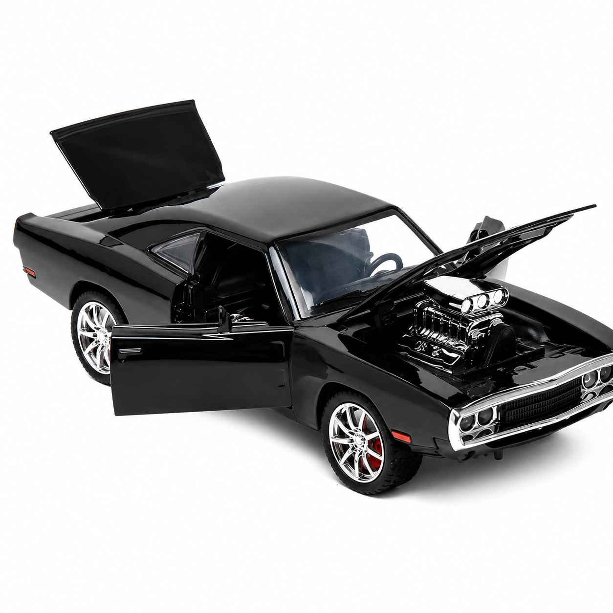 KLOOVY Dodge Charger Metal Car, Collectible Model, Scale 1:24