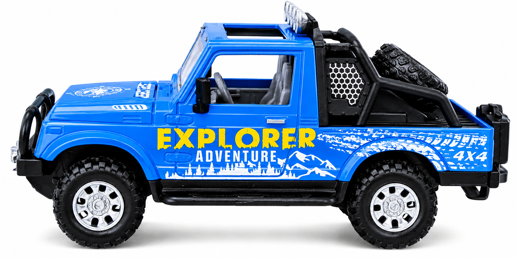KLOOVY New Explorer Adventure Car For Kids, Pull Back Toys Action, Durable Quality