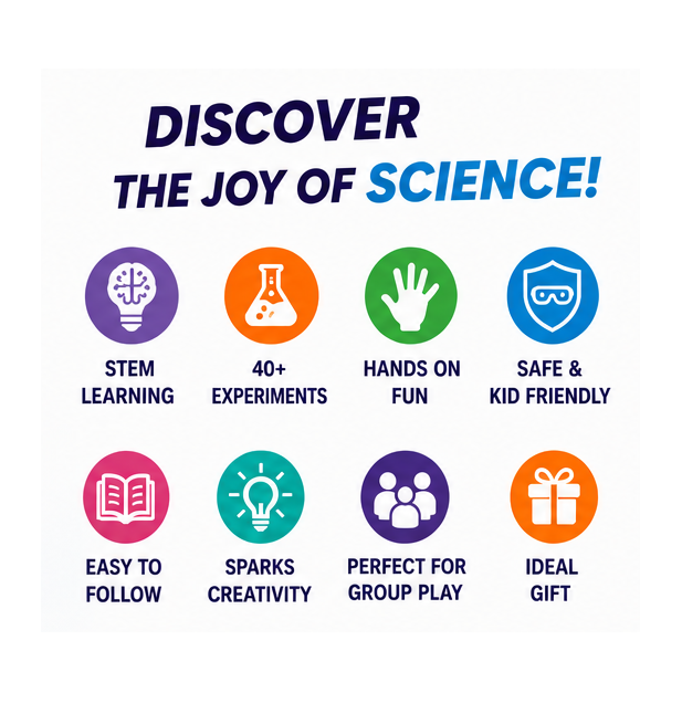 KLOOVY Young Scientist DIY Science Kit - 40+ Experiments