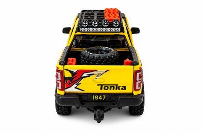 KLOOVY Tonka Dirt Drifter Pull Back Car Toy with Openable Tailgate and Doors for Kids