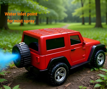 KLOOVY RC Thar Jeep with Mist Spray On/Off, USB Rechargeable, LED Lights & Music