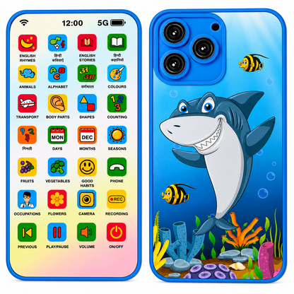 KLOOVY Kids Educational Toys Edu Mobile Phone with Seaworld Desgin