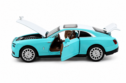 KLOOVY Rolls Royce Ghost Coupe 1:32 Scale Exclusive Alloy Metal Pull Back Die-cast Car Toy with Openable Doors & Light Music Boys Toys for Kids