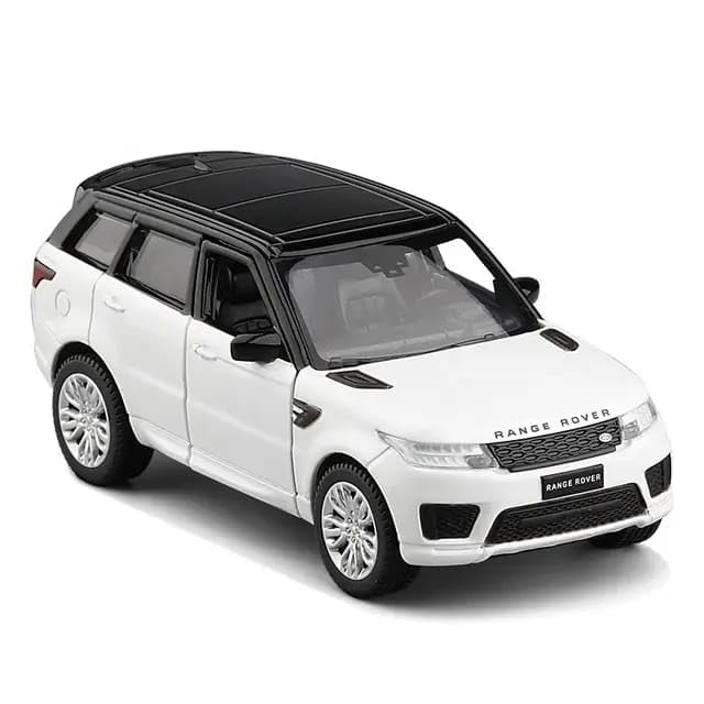 KLOOVY Range Rover SUV Metal Model Toy Car Big Size Diecast with Openable Doors Light Sound Pull Back Features