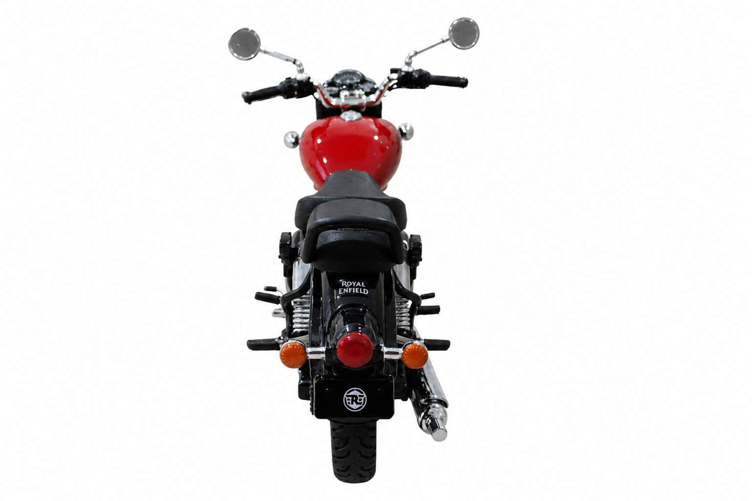 KLOOVY Royal Enfield Classic 350 Scale Model With 3 Colored Fuel Tank Pull Back Toy