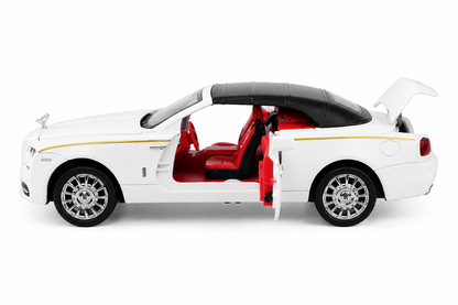 KLOOVY Rolls Royce Ghost Coupe 1:32 Scale Exclusive Alloy Metal Pull Back Die-cast Car Toy with Openable Doors & Light Music Boys Toys for Kids