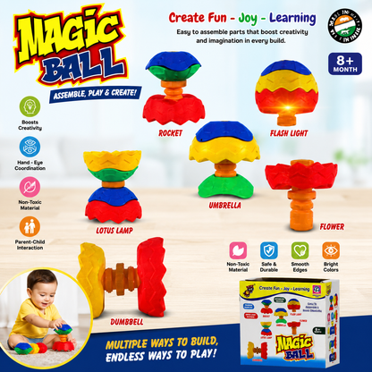 KLOOVY Magic Ball - Assemble, Play & Create