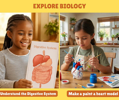 KLOOVY 3-in-1 Science Lab Kit for Kids | Biology, Chemistry & Physics Experiment Set