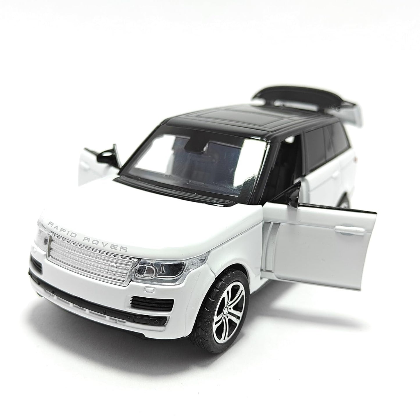 KLOOVY Range Rover SUV Metal Model Toy Car Big Size Diecast with Openable Doors Light Sound Pull Back Features