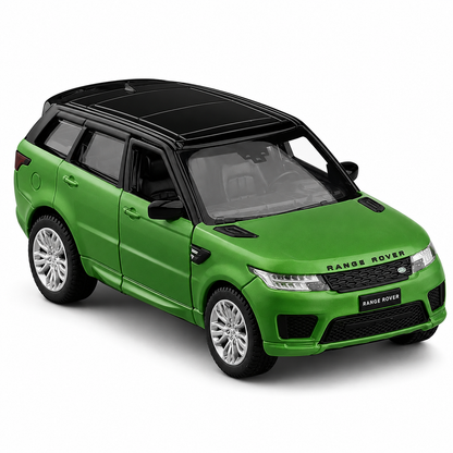 KLOOVY Range Rover SUV Metal Model Toy Car Big Size Diecast with Openable Doors Light Sound Pull Back Features
