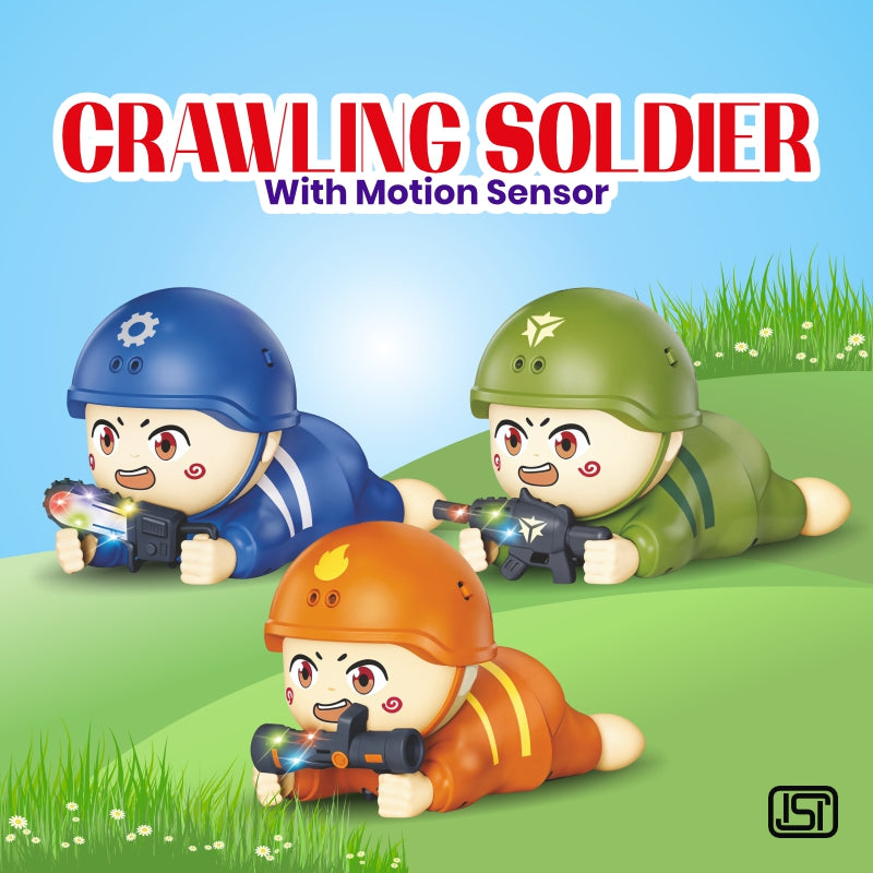 KLOOVY Crawling Soldier with Motion Sensor