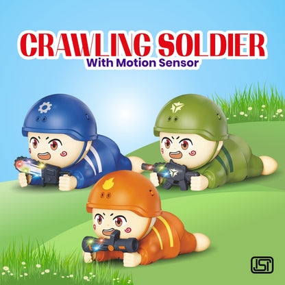 KLOOVY Crawling Soldier with Motion Sensor
