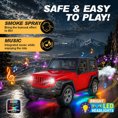 KLOOVY Spray 3D Smoke Car with Smoke Effect 4 x 4 1:20