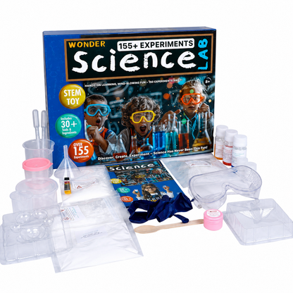 KLOOVY Wonder Science Lab Experiment Kit | 155+ Science Experiments | Age 8+ Years